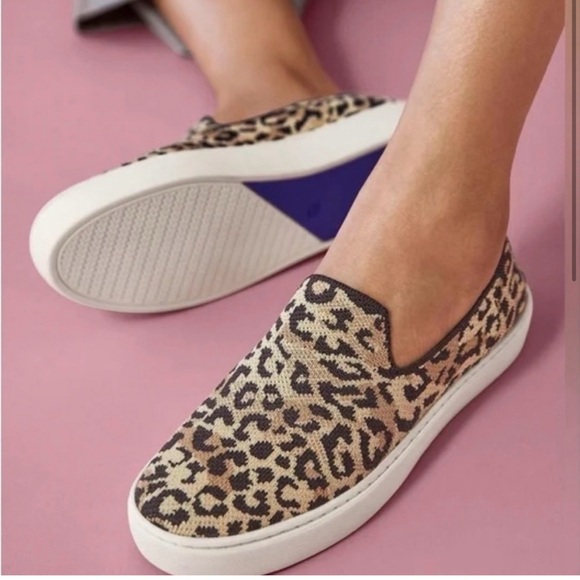 Rothy's Shoes - Rothy's Leopard Print Slip-On Sneakers